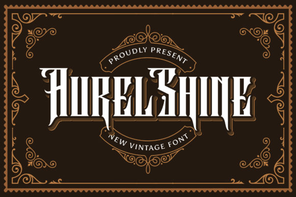 Aurel Shine: Elevating Design with Classic Blackletter
