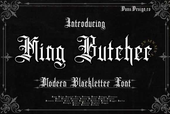 King Butcher Font Evaluation