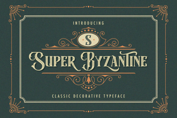 Super Byzantine: Elevating Design with Elegant Blackletter Style