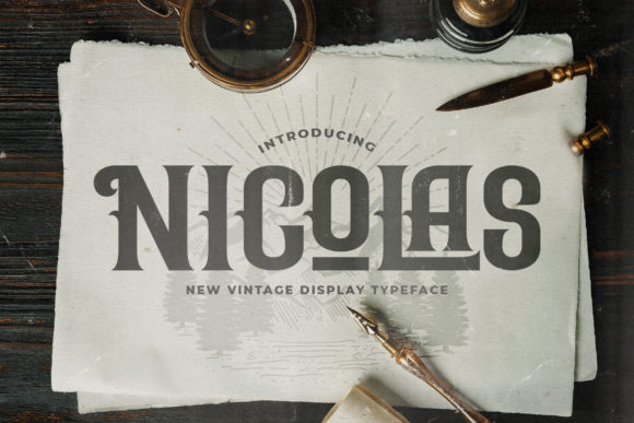 The Timeless Appeal of Nicolas: Elevating Design with Vintage Blackletter Typography